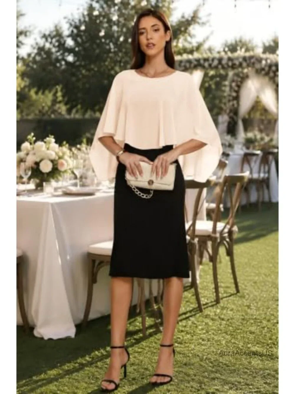 Sheer Chiffon Wrap Shawl for Evening Dresses Wedding Guest